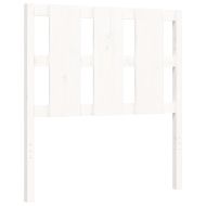 Рамка за легло без матрак, бял, 90x190 см, борово дърво масив