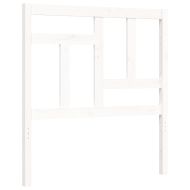 Рамка за легло с табла бяла Single масивна дървесина