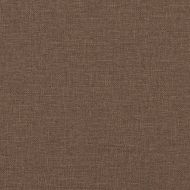 Комплект дивани от 4 части с възглавници, кафяв, плат