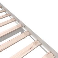 Рамка за легло, бяла, бор масив, 160х200 см