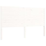 Рамка за легло без матрак, бял, 160x200 см, бор масив