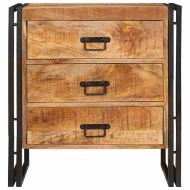 Служебен шкаф Кафяво 66 x 33 x 70 см Солидно мангово дърво