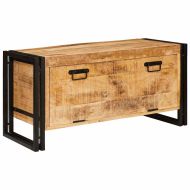 Шкаф за обувки Кафяво 90 x 38 x 45 см мангово дърво масив