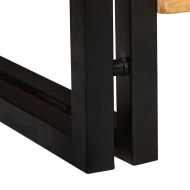 Шкаф за обувки Кафяво 90 x 38 x 45 см мангово дърво масив