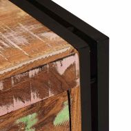 Шкаф за обувки Кафяво 90 x 38 x 45 см регенерирано дърво масив