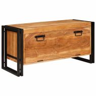 Шкаф за обувки Кафяво 90 x 38 x 45 см Акациево дърво масив