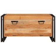 Шкаф за обувки Кафяво 90 x 38 x 45 см Акациево дърво масив