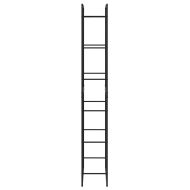 Стойка за дърва за огрев черна 50x30x209 cm стомана