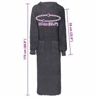 Халат KINN Антрацит XXL Памук