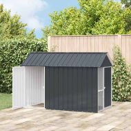 Клетка за птици Антрацит 215 x 112 x 141 см Поцинкована стомана