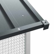 Клетка за птици Антрацит 215 x 112 x 141 см Поцинкована стомана
