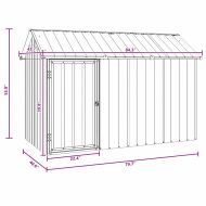 Клетка за птици Антрацит 215 x 112 x 141 см Поцинкована стомана