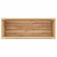 Градинска повдигната леха Кафяво 90 x 35 x 70 см бамбук