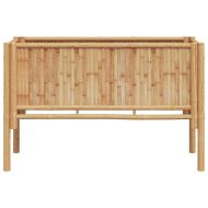 Градинска повдигната леха Кафяво 110 x 35 x 70 см бамбук