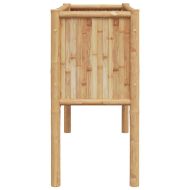 Градинска повдигната леха Кафяво 110 x 35 x 70 см бамбук