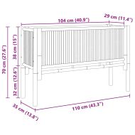 Градинска повдигната леха Кафяво 110 x 35 x 70 см бамбук