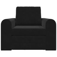 Диван легло Черно 98 x 71 x 83 см Кадифе