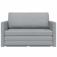 Диван легло Светлосиво 124 x 71 x 78 см Кадифе