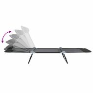 Сгъваем шезлонг 2 pcs Черно 182 x 55 x 85.5 см Textilene
