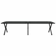 Сгъваемо къмпинг легло 2 pcs Черно 193 x 69 x 45 см