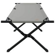 Сгъваемо къмпинг легло 2 pcs Сив 193 x 69 x 45 см