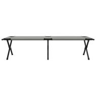 Сгъваемо къмпинг легло 2 pcs Сив 193 x 69 x 45 см