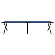 Сгъваемо къмпинг легло Синьо Оксфордска тъкан