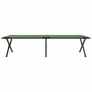 Сгъваемо къмпинг легло 2 pcs Зелен 210 x 80 x 46 см