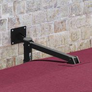 Градински парасол Червен и Черен 248.5 x 247.5 x 160 см