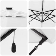 Плажен чадър Пясък 286 x 285 x 270 см Алуминий