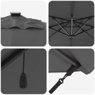 Плажен чадър 286 x 285 x 270 см Алуминий