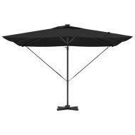 Плажен чадър Черно 286 x 285 x 270 см Алуминий