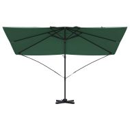 Чадър Рома с ветрило Зелен и Черен 352 x 251 x 260 см