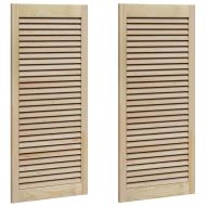 Врата за шкаф с врата 2 pcs Естествен 140.5 x 2.1 x 49.5 см