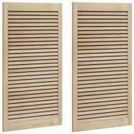 Врата за шкаф с врата 2 pcs Естествен 140.5 x 2.1 x 49.5 см