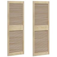 Врата за шкаф с врата 2 pcs Естествен 140.5 x 2.1 x 49.5 см