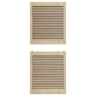 Врата за шкаф с врата 2 pcs Естествен 140.5 x 2.1 x 49.5 см