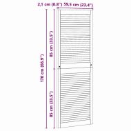 Врата за шкаф с врата Естествен 140.5 x 2.1 x 49.5 см