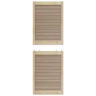 Врата за шкаф с врата 2 pcs Естествен 140.5 x 2.1 x 49.5 см