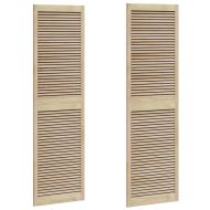 Врата за шкаф с врата 2 pcs Естествен 140.5 x 2.1 x 49.5 см