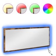 Огледало с огледало Димян дъб 90 x 8,5 x 37 см Инженерно дърво