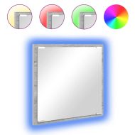 LED огледало за баня с огледало Сив Сонома 40 x 37 x 8.5 см
