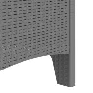 Градински стол 2 pcs Светлосиво 53 x 49 x 85 см PP