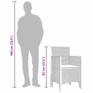 Градински стол 4 pcs Бяло 53 x 49 x 85 см PP