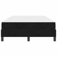 Легло с пружинирана основа с матрак Черно 120 x 190 cm текстил