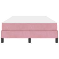 Легло с пружинирана основа с матрак Розово 120 x 200 cm текстил