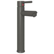 Мивка за баня с кран и сифон, матирано закалено стъкло