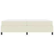 Рамка за легло с матрак Крем 200 x 200 cm текстил