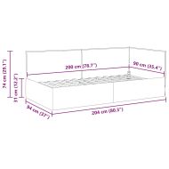 Ъглова рамка за легло Тъмен зелен 100 см x 200 см Кадифе