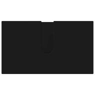 Комплект мебели за баня 3 pcs Черно Инженерно дърво & Метал